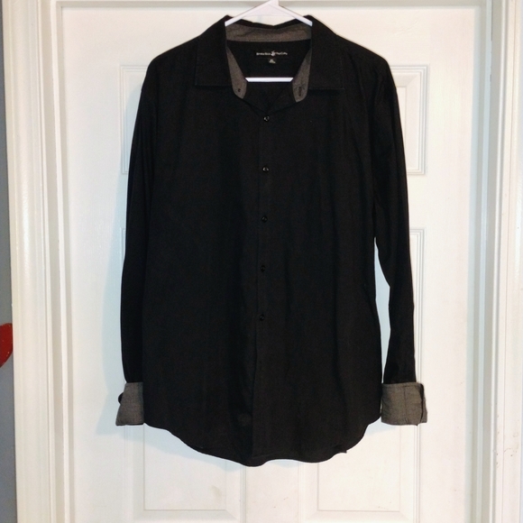 Beverly Hills Polo Club Other - Beverly Hills Polo Club Black and Gray Casual Button-Down Shirt Sz XL Iso